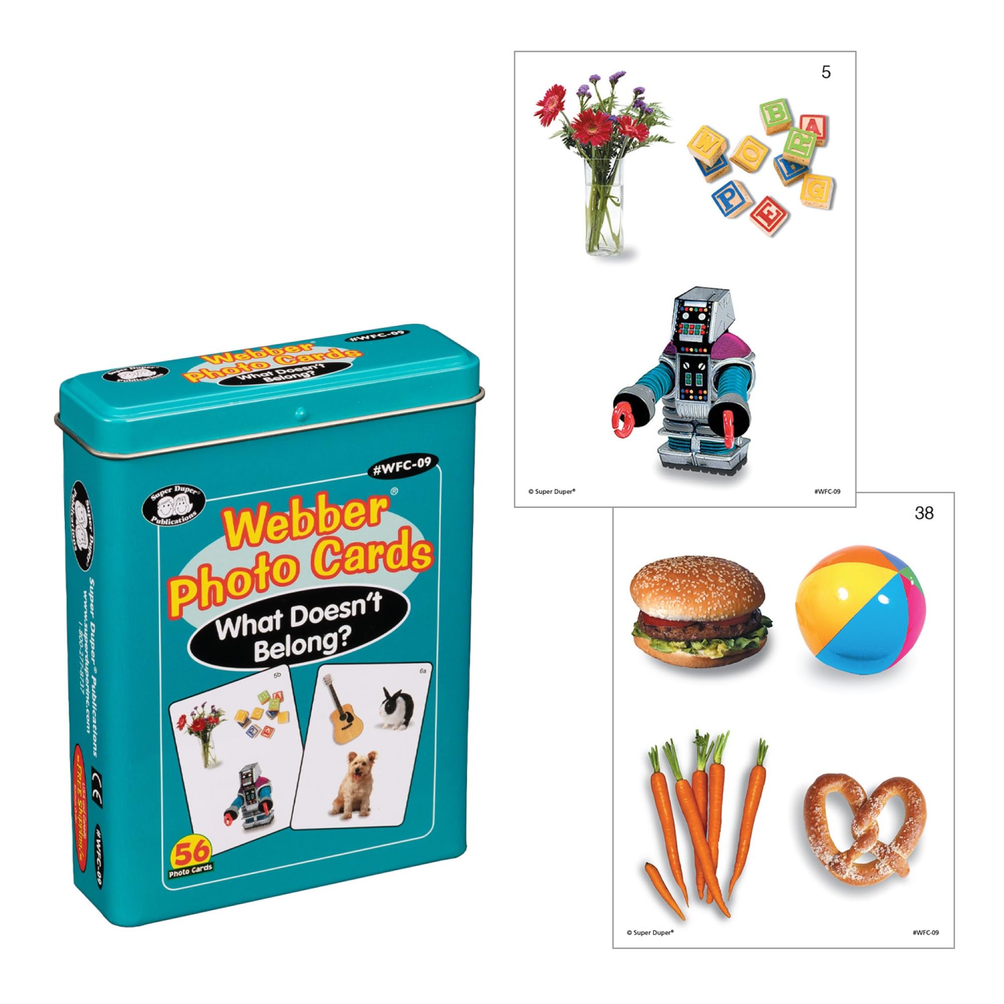 Amazon.com: Webber “What Doesn't Belong?” Photo Card Deck - Super